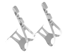 BLB Steel SB/DG Toe Clips - Silver