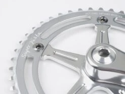 BLB Super Pista Crankset - Silver -Bicycle Equip Store 0013883 blb super pista crankset silver