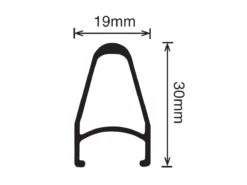 Velocity Deep V - 700c - Bright Silver NMSW