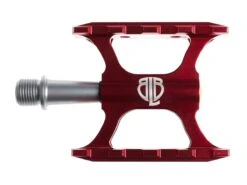 BLB Track Pedals - Red -Bicycle Equip Store 0017250 blb track pedals red