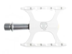 BLB Track Pedals - White -Bicycle Equip Store 0017259 blb track pedals white
