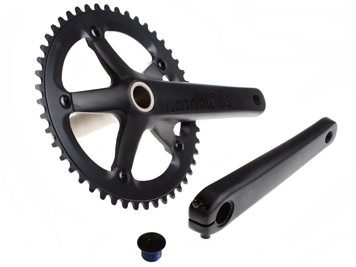 BLB Notorious Track Crankset - Black 6 BLB Notorious Track Crankset - Black - Image 4