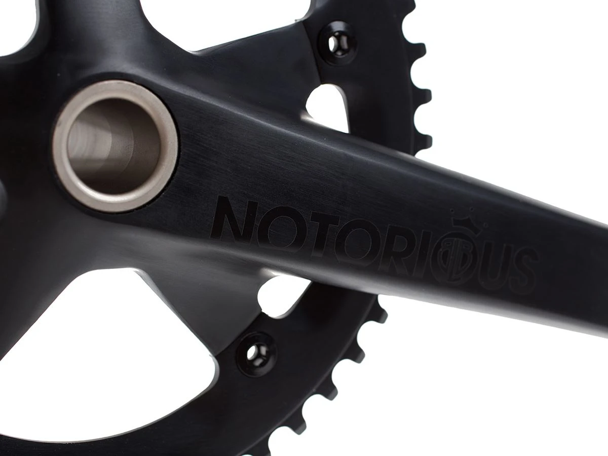 BLB Notorious Track Crankset - Black 5 BLB Notorious Track Crankset - Black - Image 3
