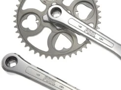 Paul Components Royal Flush Crankset - Silver -Bicycle Equip Store 0024822 paul components royal flush crankset silver