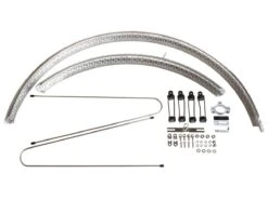 BLB Hammered Fenders - Polished Silver -Bicycle Equip Store 0025158 blb hammered fenders polished silver