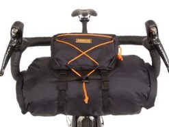 Restrap Handlebar Bag + Dry Bag + Food Pouch - Small - Black/Orange -Bicycle Equip Store 0037870 restrap handlebar bag dry bag food pouch small blackorange