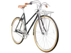 BLB Butterfly 3spd Town Bike - Black -Bicycle Equip Store 0037909 blb butterfly 3spd town bike black