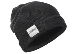 Chrome Wool Cuff Beanie - Black