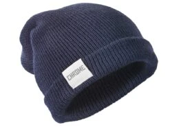 Chrome Wool Cuff Beanie - Navy
