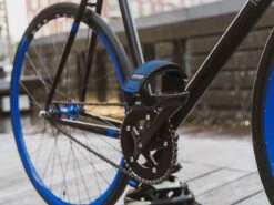 Fyxation Gates Pedal With Strap Kit - Blue/Black -Bicycle Equip Store 0042527 fyxation gates pedal with strap kit blueblack