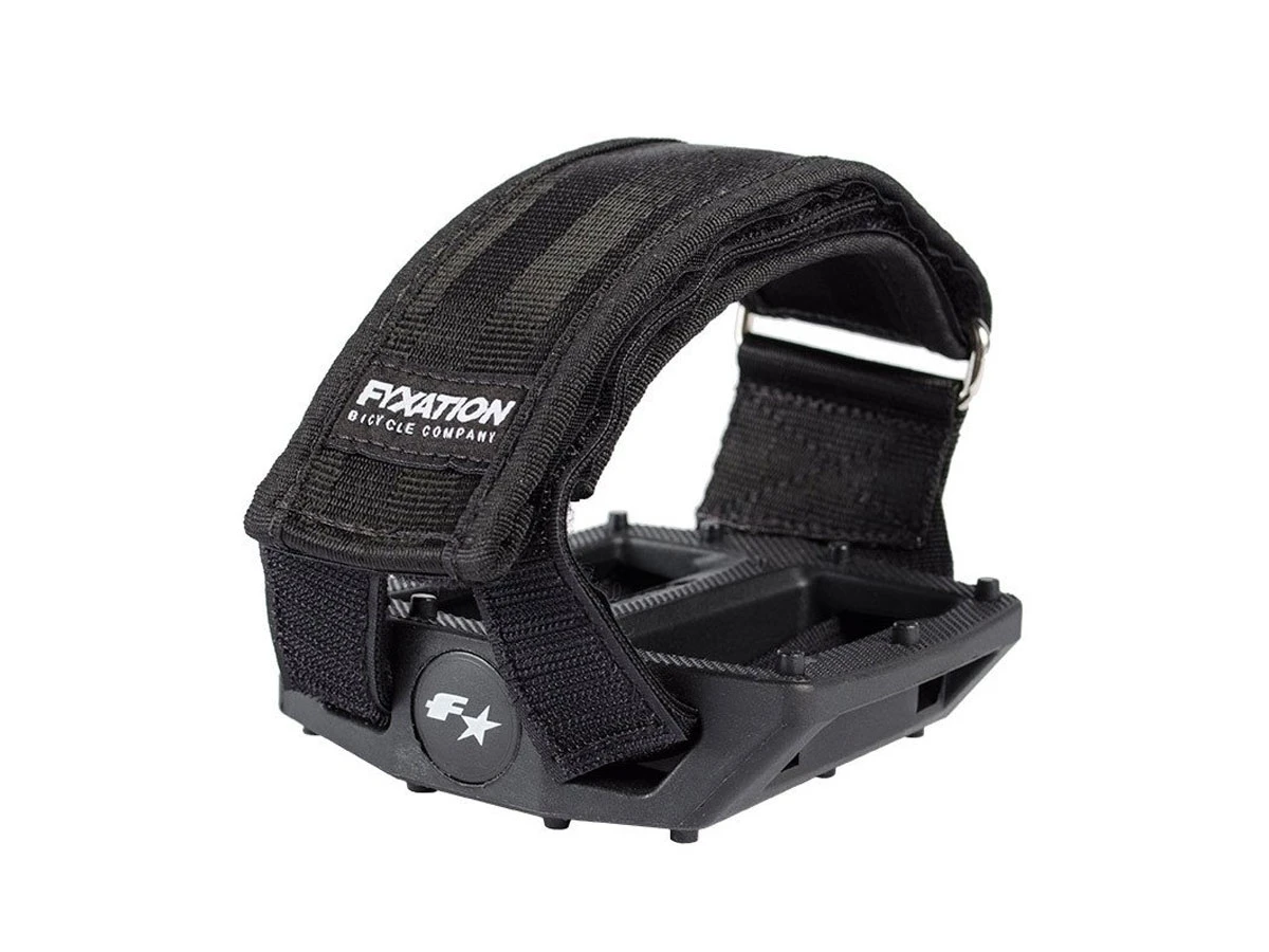 Fyxation Gates Pedal With Strap Kit - White/Black 3 Fyxation Gates Pedal With Strap Kit - White/Black