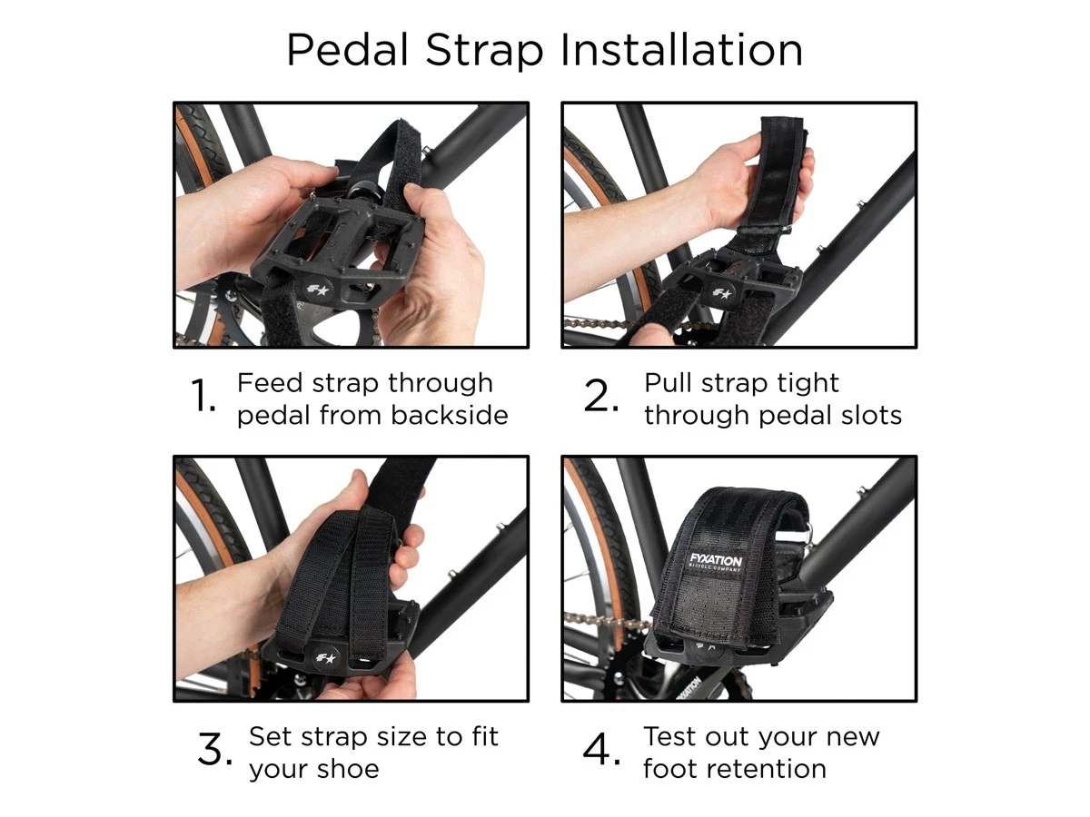 Fyxation Gates Pedal With Strap Kit - White/Black 5 Fyxation Gates Pedal With Strap Kit - White/Black - Image 3