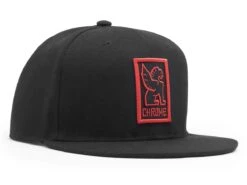 Chrome Baseball Cap - Black/Red