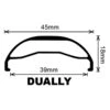 Velocity Dually - Black - NMSW - SALE -Bicycle Equip Store 0045944 velocity dually black nmsw sale