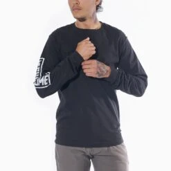 Chrome Flying Lion Long Sleeve Tee